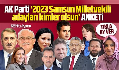 ak parti samsun milletvekili adayları 2018